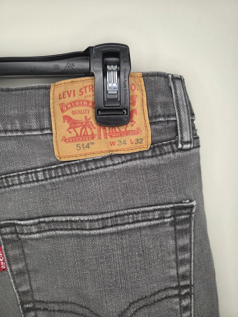 Levi's Men's Grey Straight Jeans